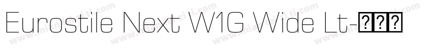 Eurostile Next W1G Wide Lt字体转换